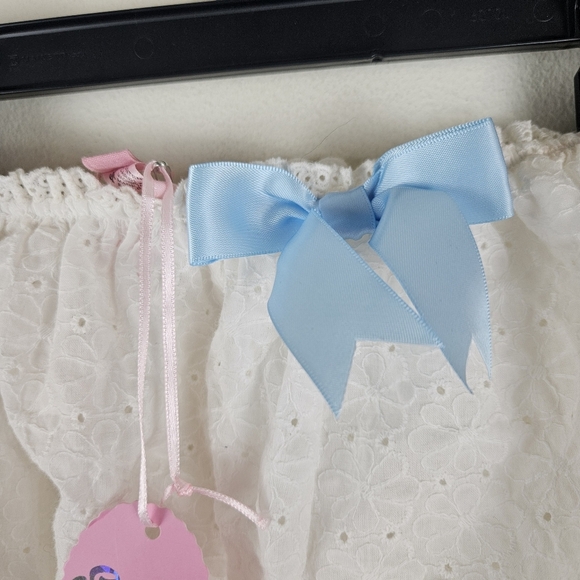 Sugar Thrillz Dolls Kill 2 Piece Eyelet White Set Size XS - Picture 3 of 7